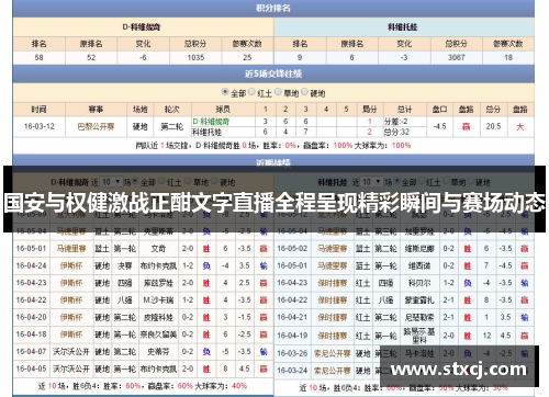 国安与权健激战正酣文字直播全程呈现精彩瞬间与赛场动态