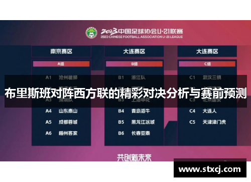 布里斯班对阵西方联的精彩对决分析与赛前预测