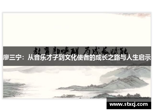 廖三宁：从音乐才子到文化使者的成长之路与人生启示
